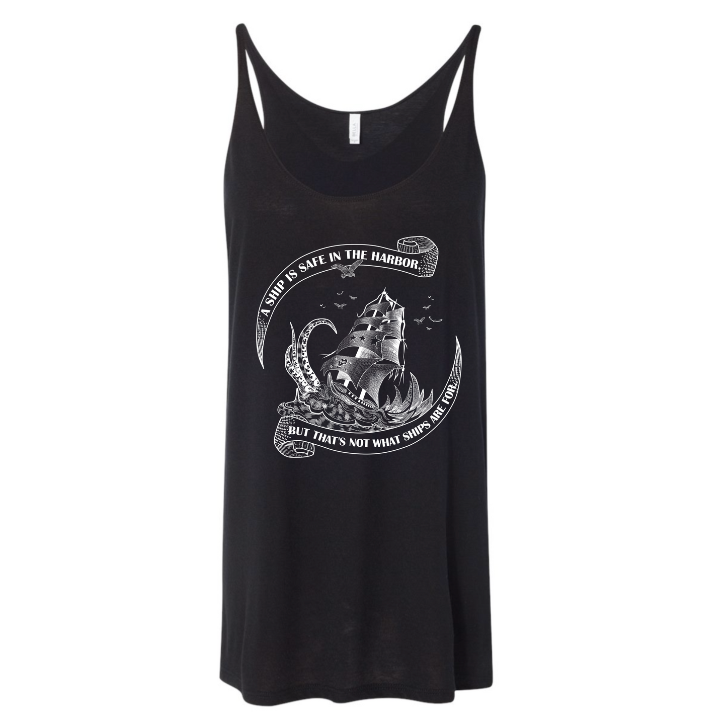 SAFE IN THE HARBOR- Women's Slouchy Tank