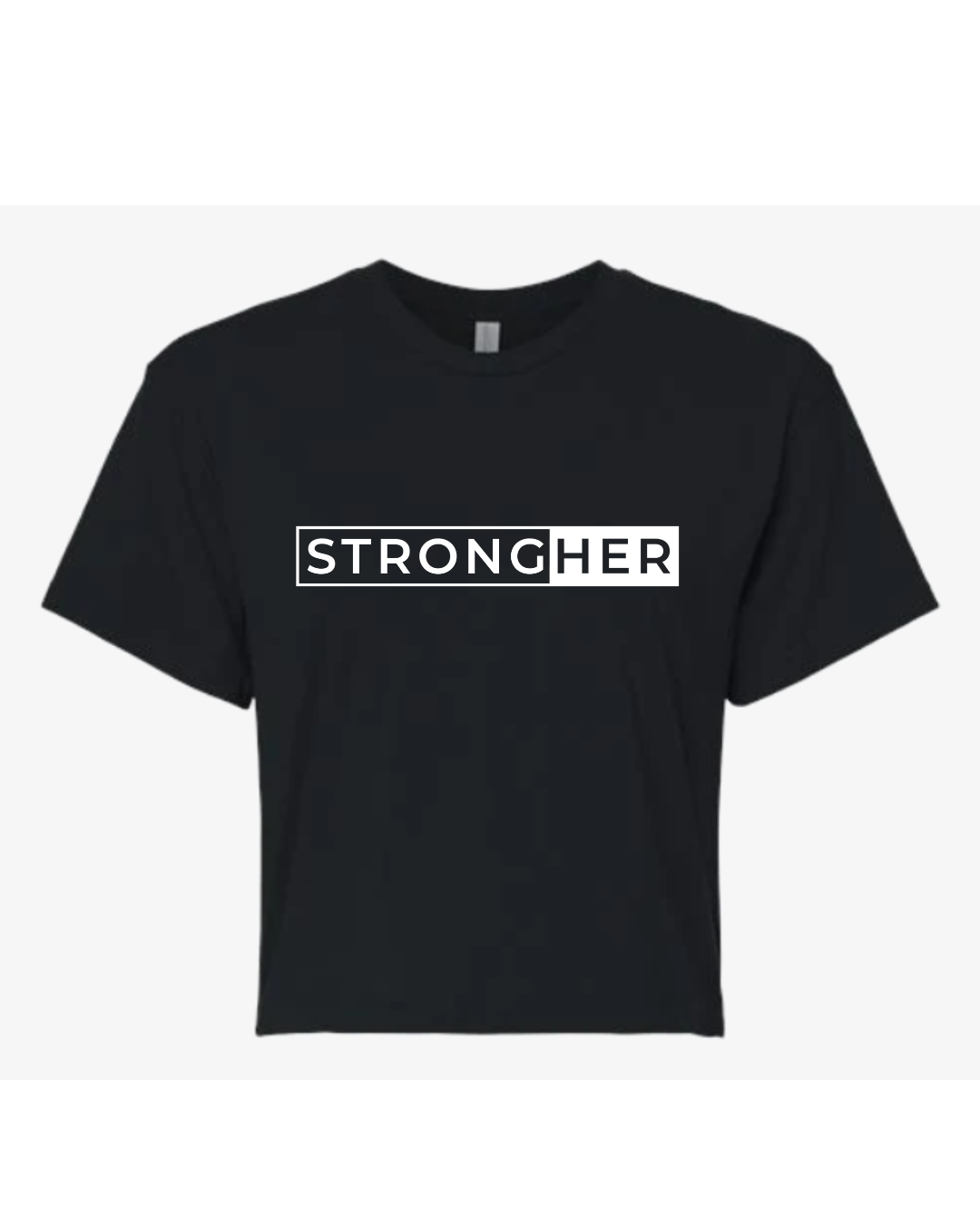 STRONG(HER) Loose fit crop tee