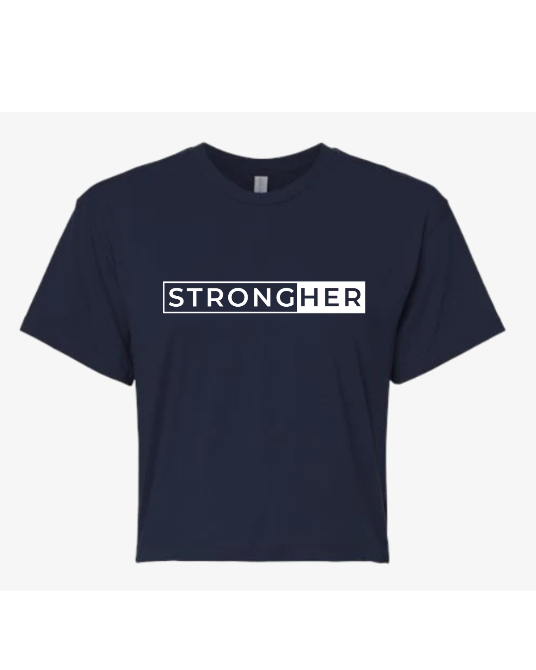 STRONG(HER) Loose fit crop tee