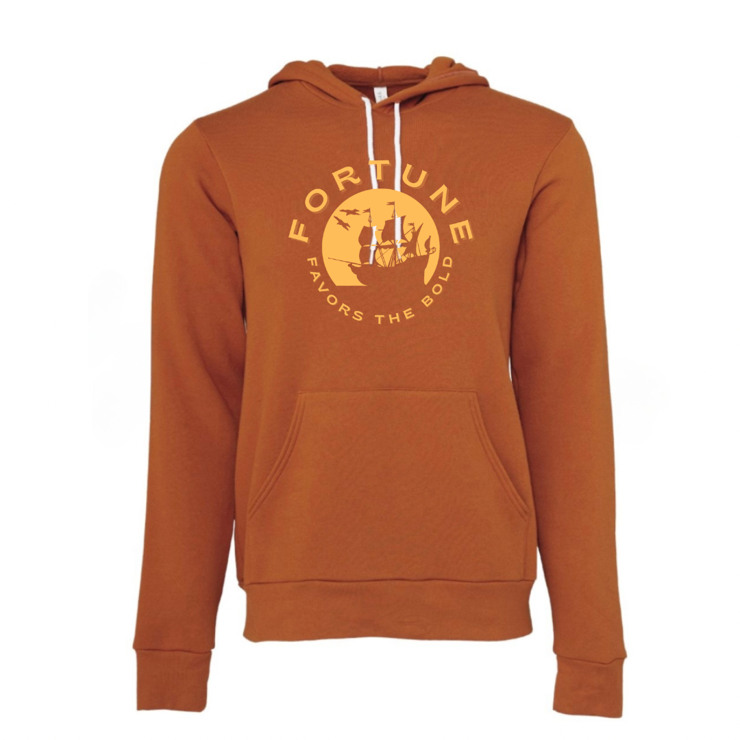 FORTUNE FAVORS THE BOLD- Unisex Pullover Hoodie