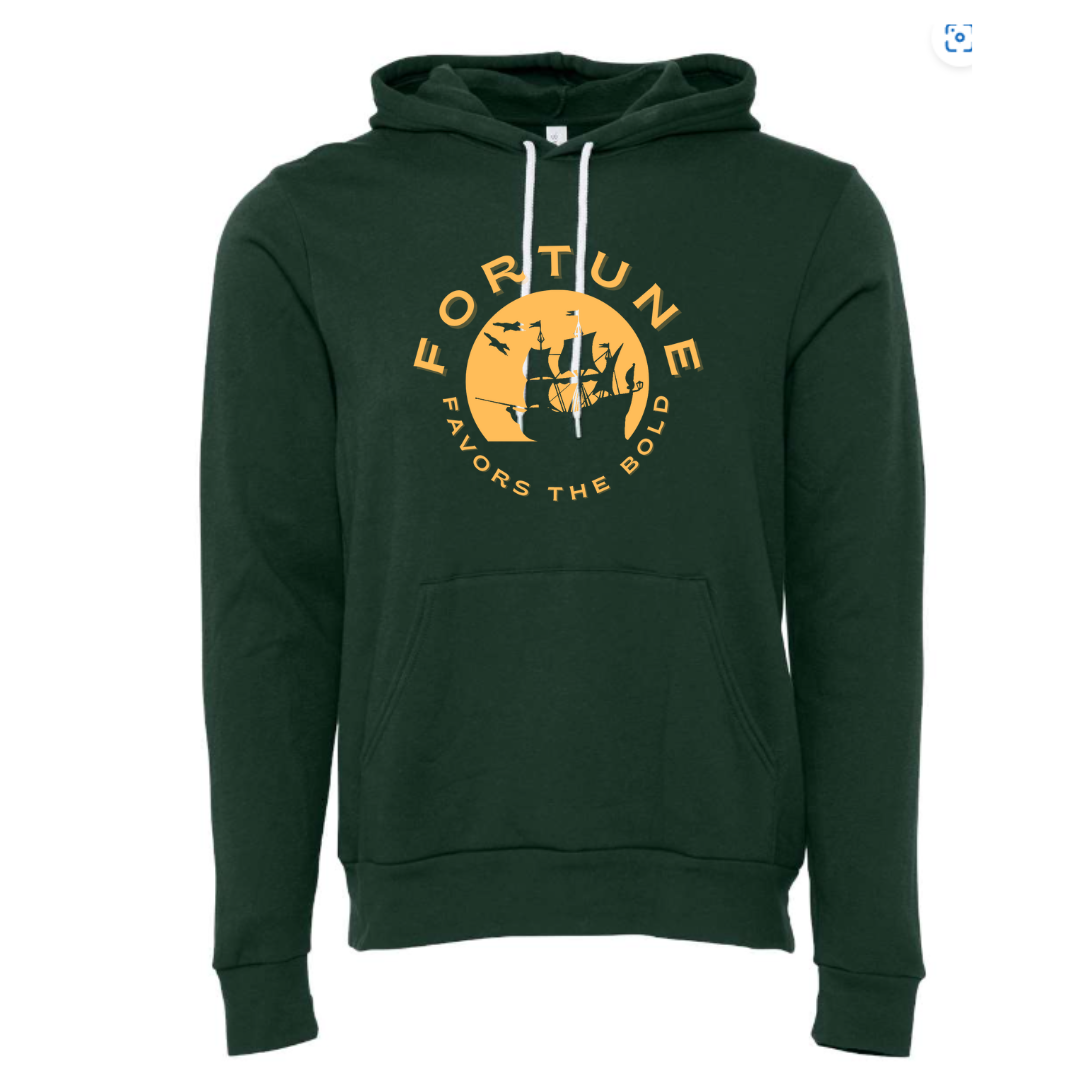 FORTUNE FAVORS THE BOLD- Unisex Pullover Hoodie