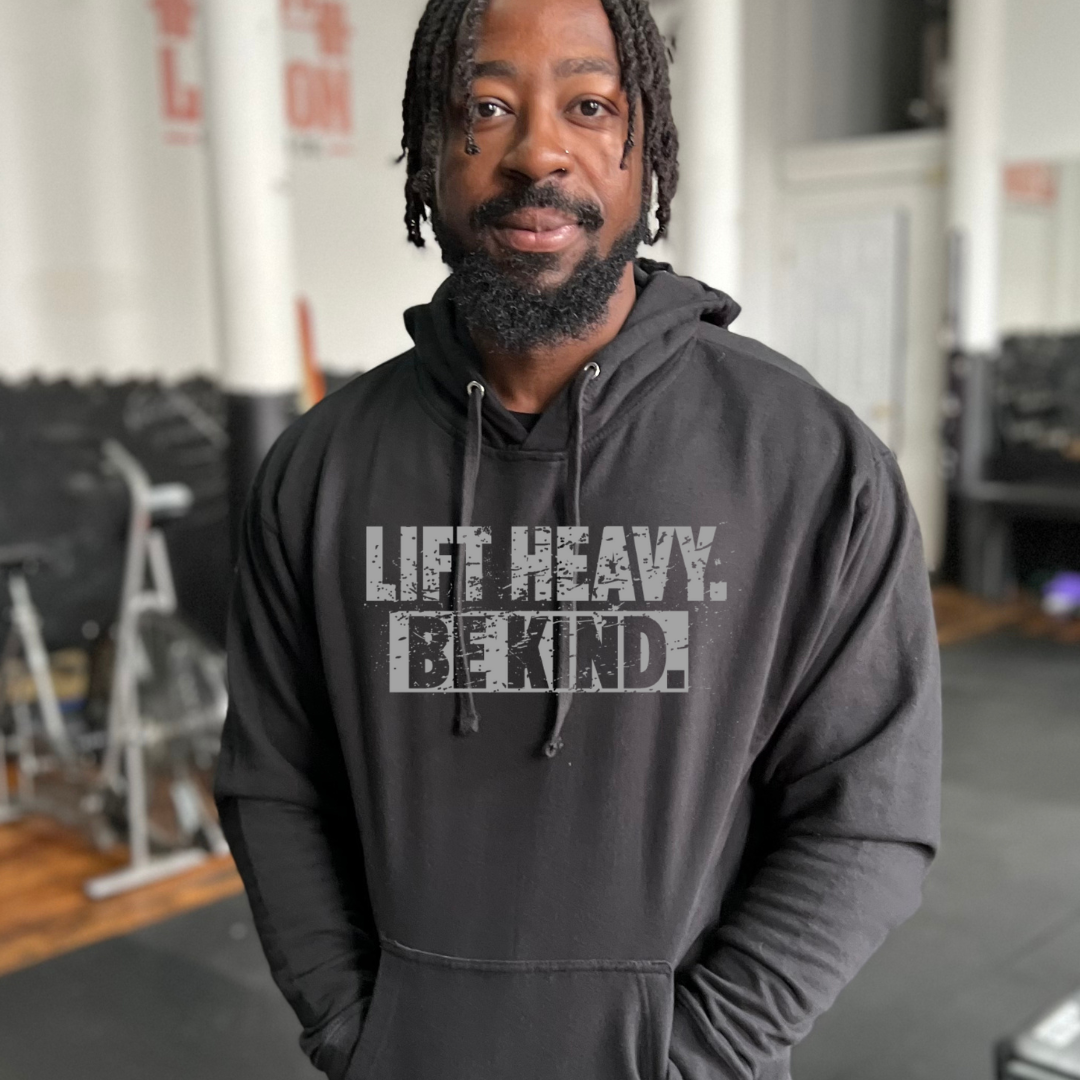 Lift Heavy Be Kind - Unisex Pullover Hoodie