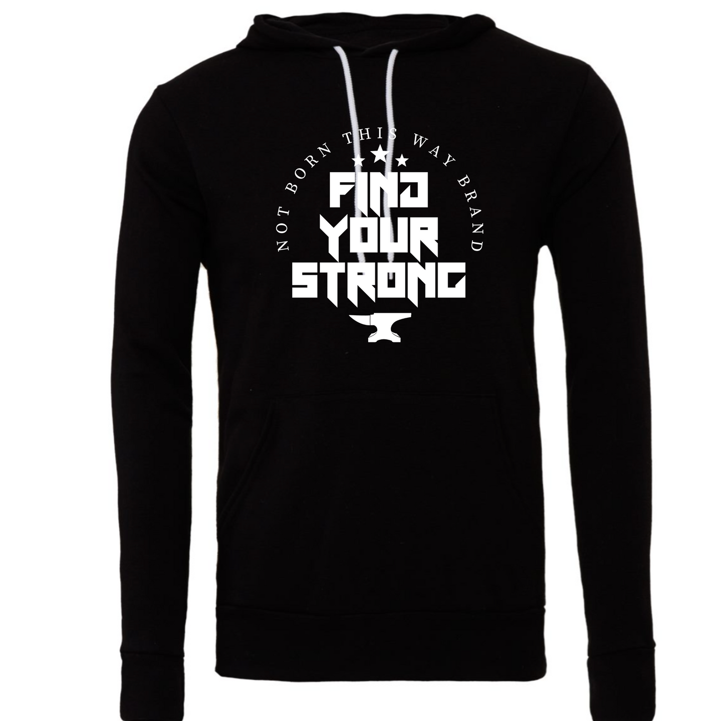 FIND YOUR STRONG - Fleece pullover hoodie