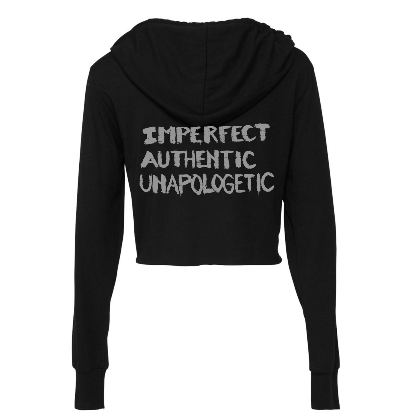 Iron Legion- IMPERFECT- long sleeve crop hoodie