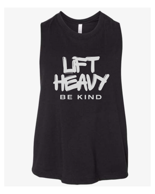 Lift Heavy Be Kind GRAFFITI Edition - Ladies rolled cuffs tank