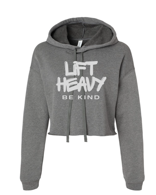 Lift Heavy Be Kind- GRAFFITI Edition- Lightweight crop long sleeve hoodie