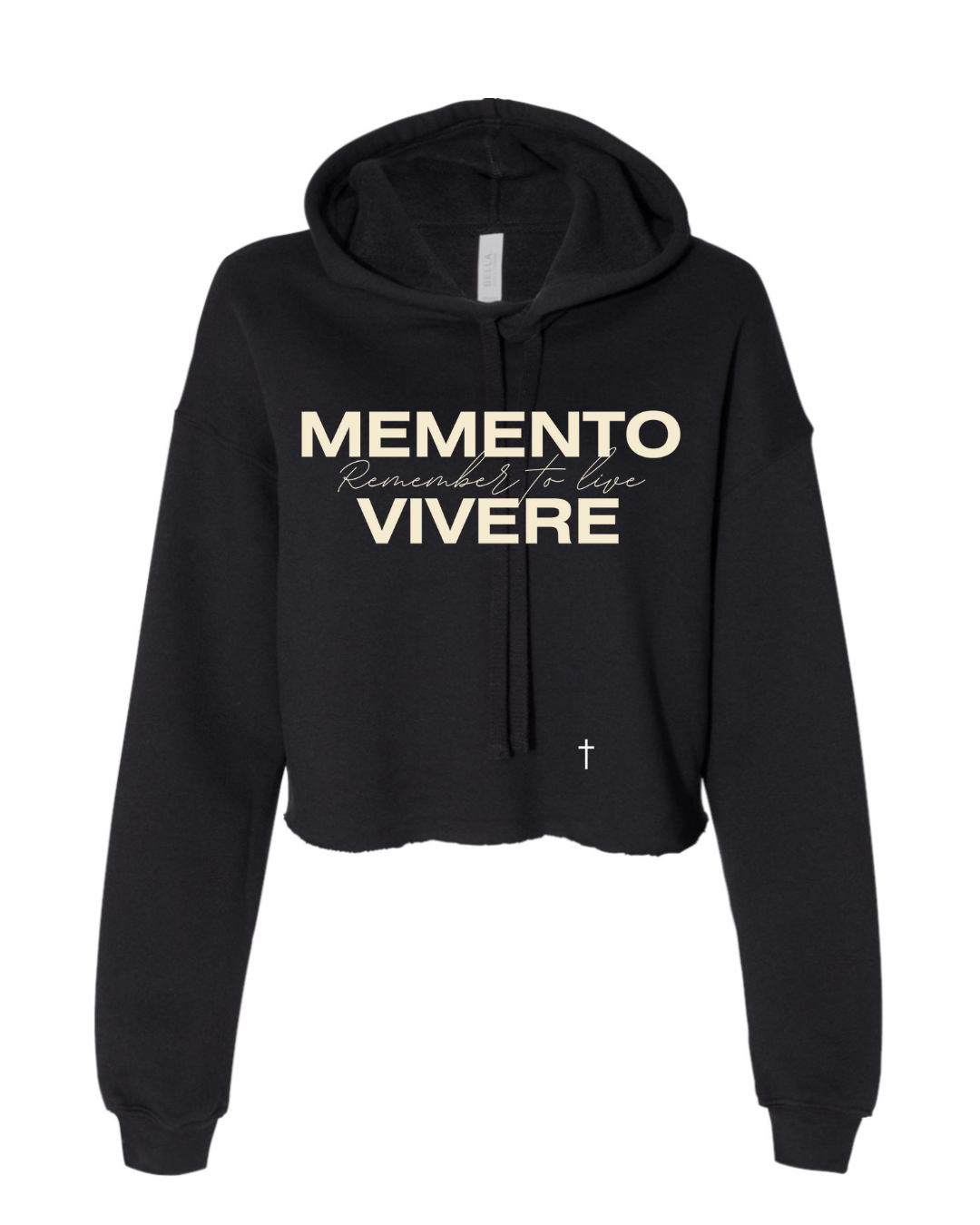REMEMBER TO LIVE - Cropped long sleeve hoodie