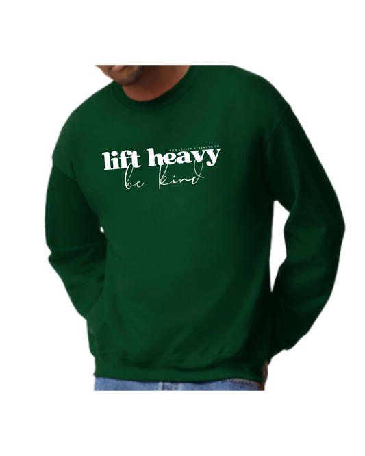 Lift Heavy Be Kind -IRON LEGION RETRO Edition- Unisex Crewneck sweatshirt