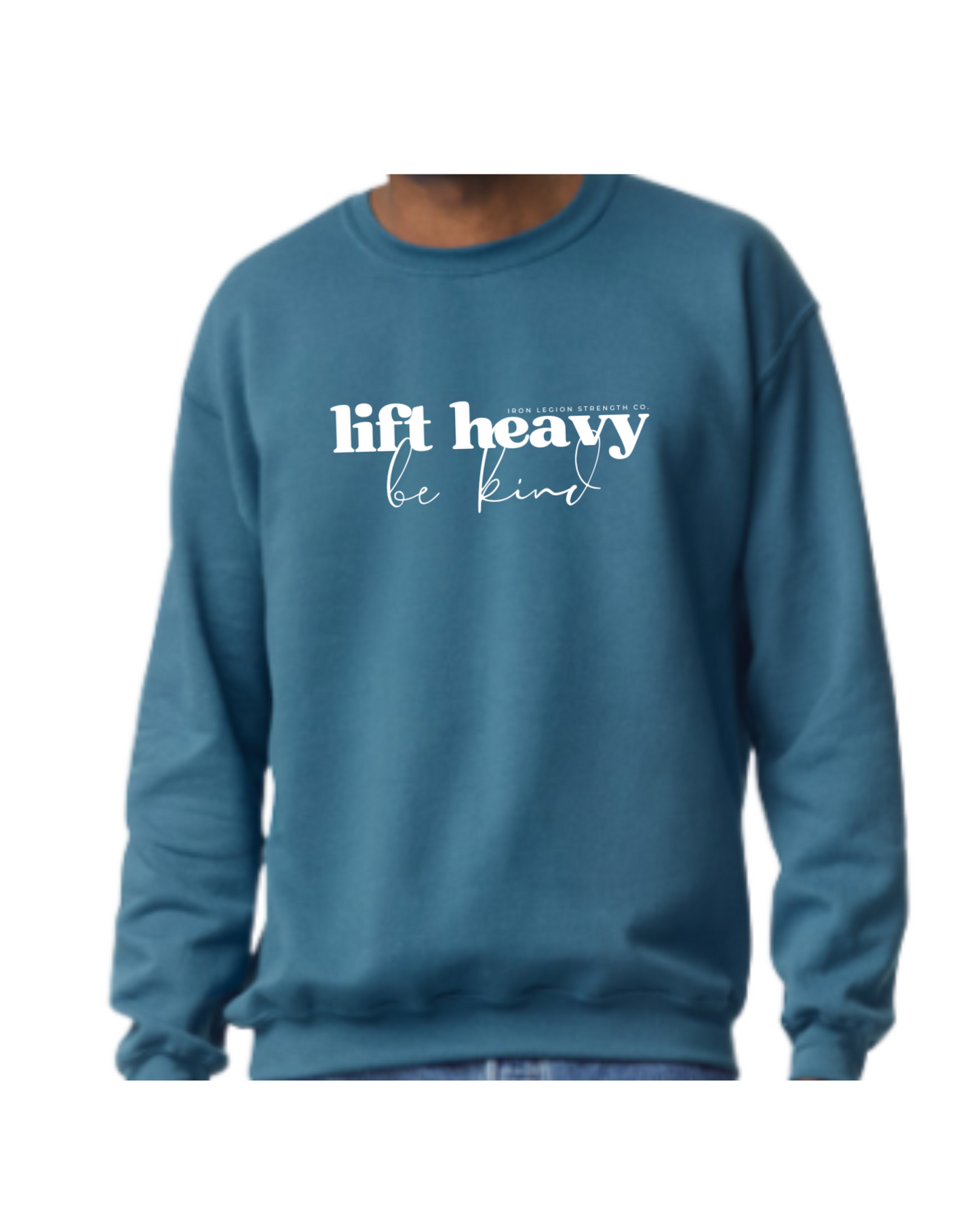Lift Heavy Be Kind -IRON LEGION RETRO Edition- Unisex Crewneck sweatshirt
