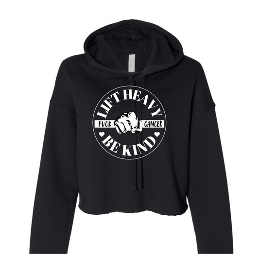 FUCK CANCER- Lightweight crop long sleeve hoodie
