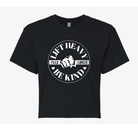 FUCK CANCER- Loose fit crop tee